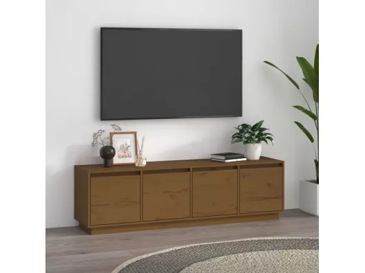 Kauf Unique TV-Schrank Honigbraun 156x37x45 cm Massivholz Kiefer