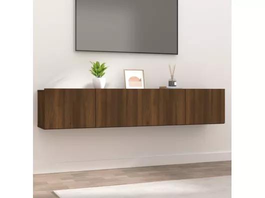 Kauf Unique TV-Schränke 2 Stk. Braun Eichen-Optik 80x30x30 cm Holzwerkstoff