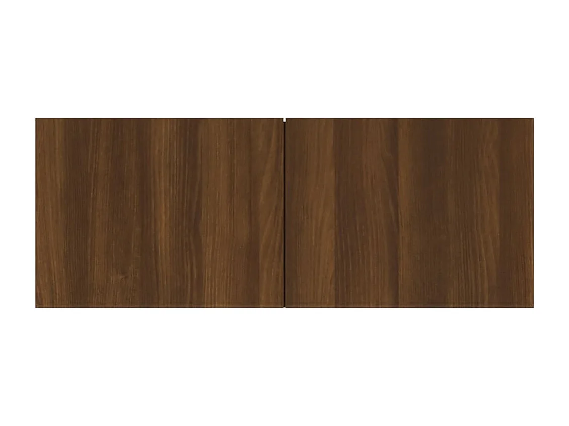 Tv-meubelen 2 st 80x30x30 cm bewerkt hout bruin eikenkleur