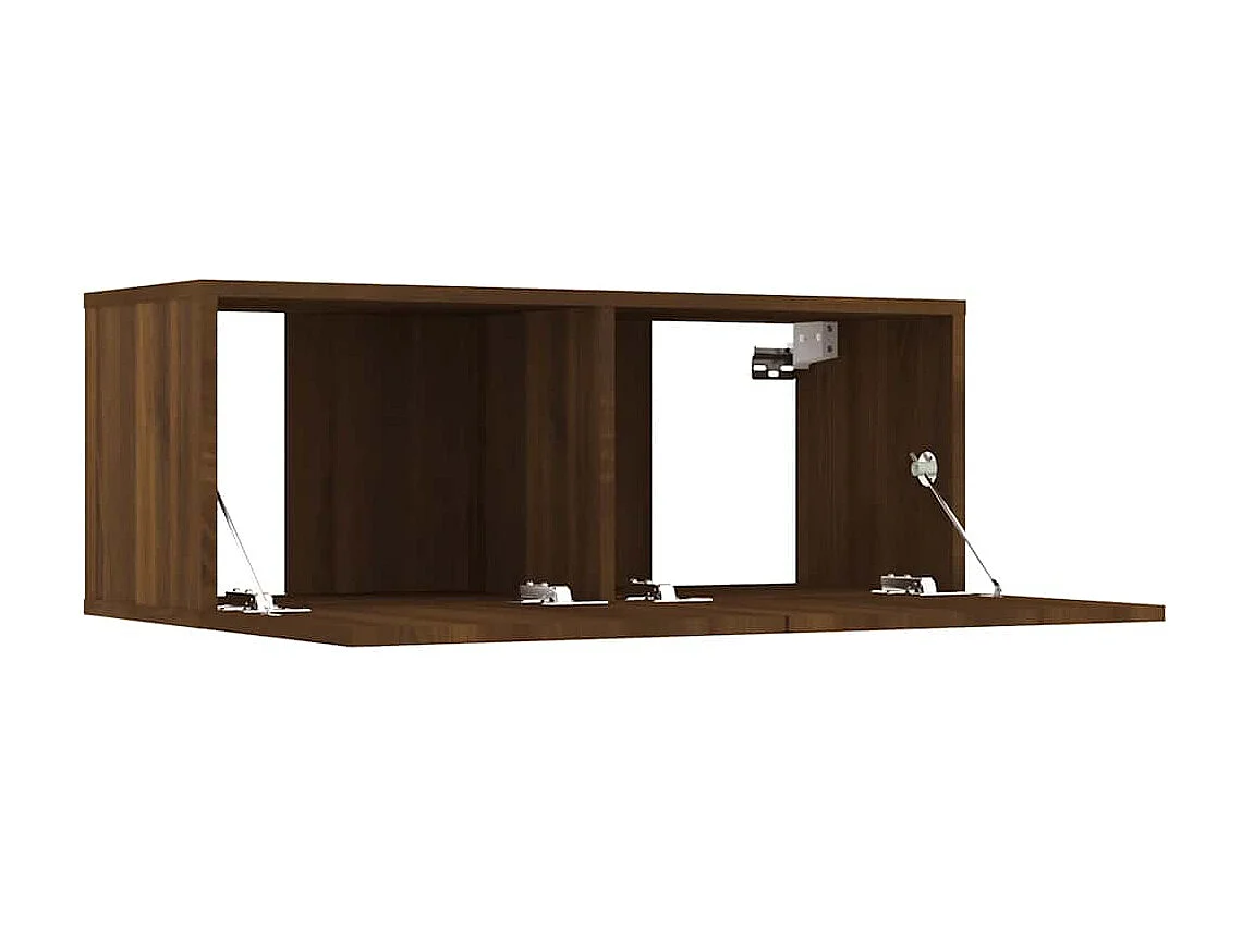 Tv-meubelen 2 st 80x30x30 cm bewerkt hout bruin eikenkleur