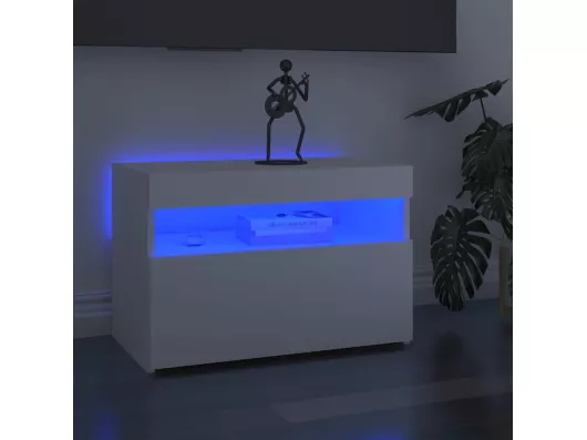 Kauf Unique TV-Schränke mit LED-Leuchten 2 Stk. Weiß 60x35x40cm