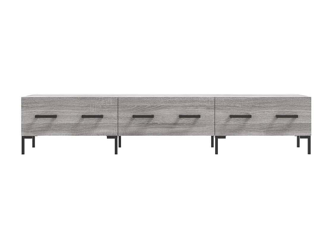 Meuble TV sonoma gris 150x36x30 cm bois d'ingénierie