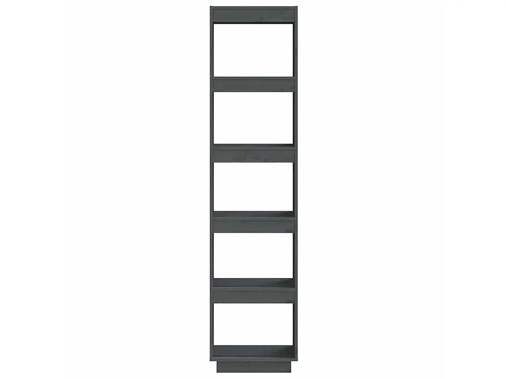 Bibliothèque/Séparateur de pièce Gris 40x35x167 cm Pin solide