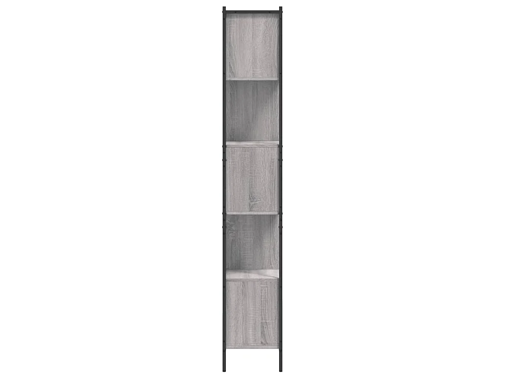 Boekenkast 72x28x172 cm bewerkt hout grijs sonoma eikenkleurig