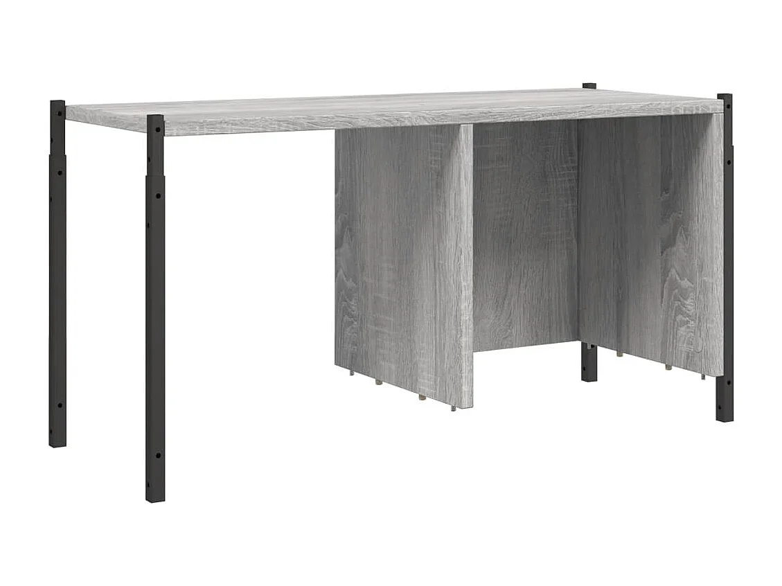 Boekenkast 72x28x172 cm bewerkt hout grijs sonoma eikenkleurig