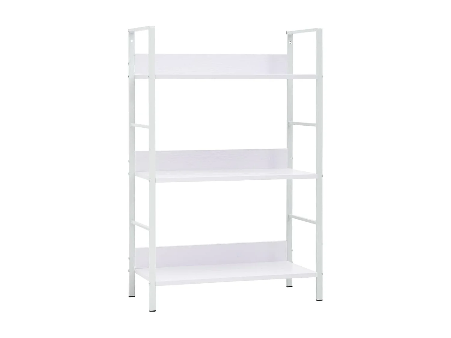 Bibliothèque à 3 niveaux blanc 60x27,6x90,5cm bois d'ingénierie