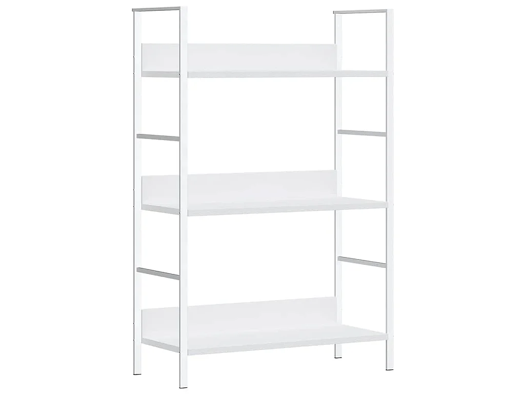 Bibliothèque à 3 niveaux blanc 60x27,6x90,5cm bois d'ingénierie