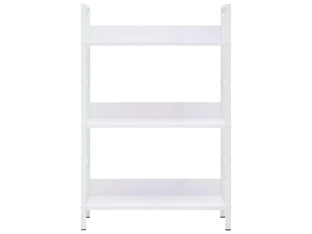 Bibliothèque à 3 niveaux blanc 60x27,6x90,5cm bois d'ingénierie