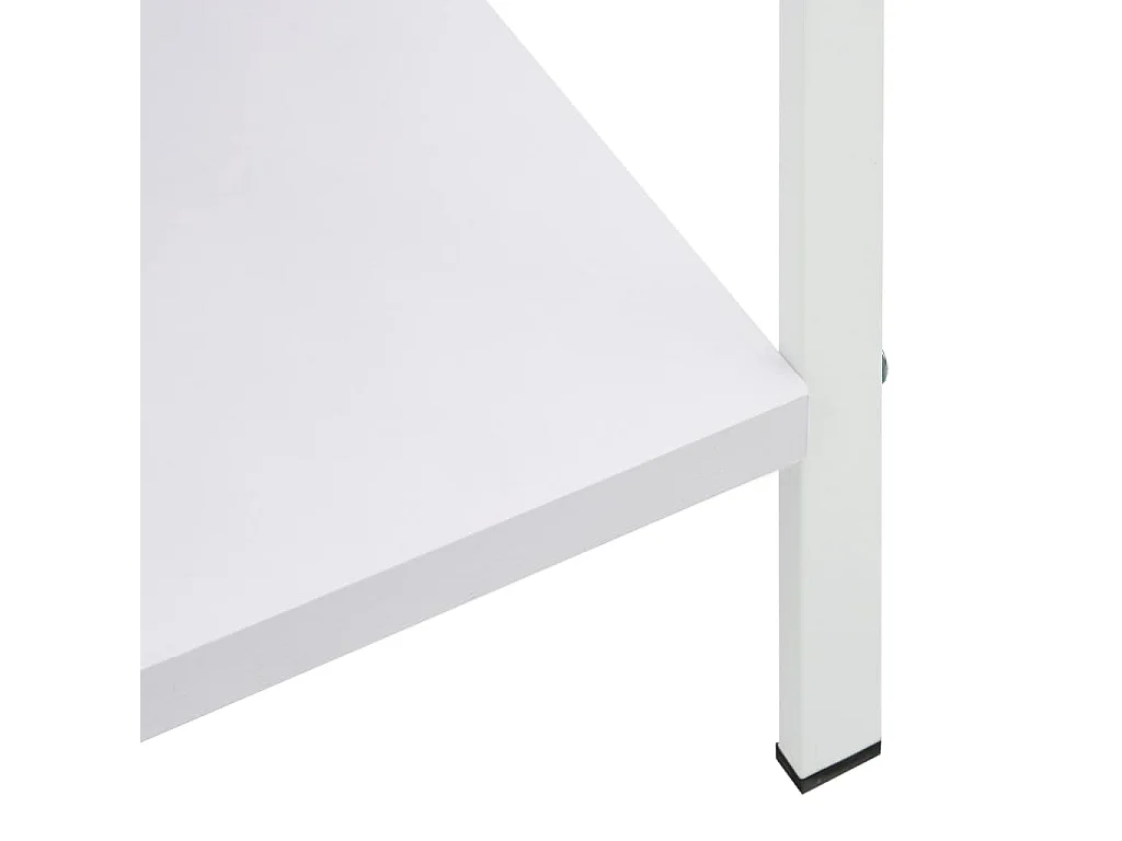 Bibliothèque à 3 niveaux blanc 60x27,6x90,5cm bois d'ingénierie