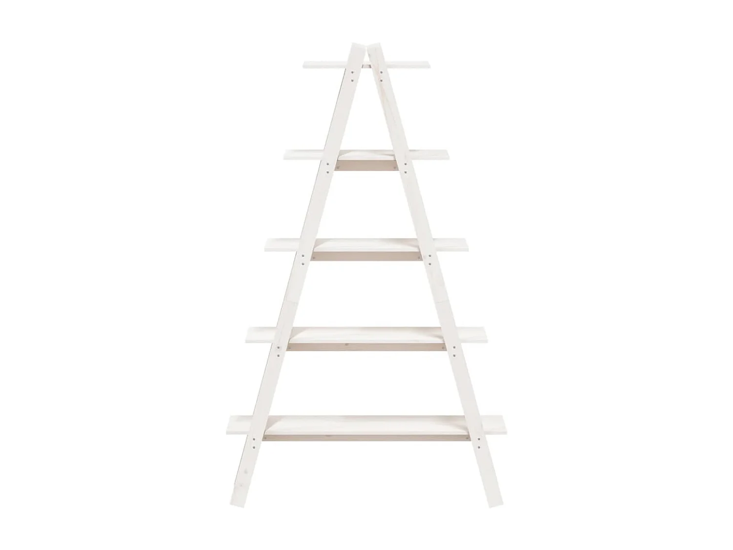 Estante c/ 5 prateleiras forma de A 110x40x180,5cm pinho maciço