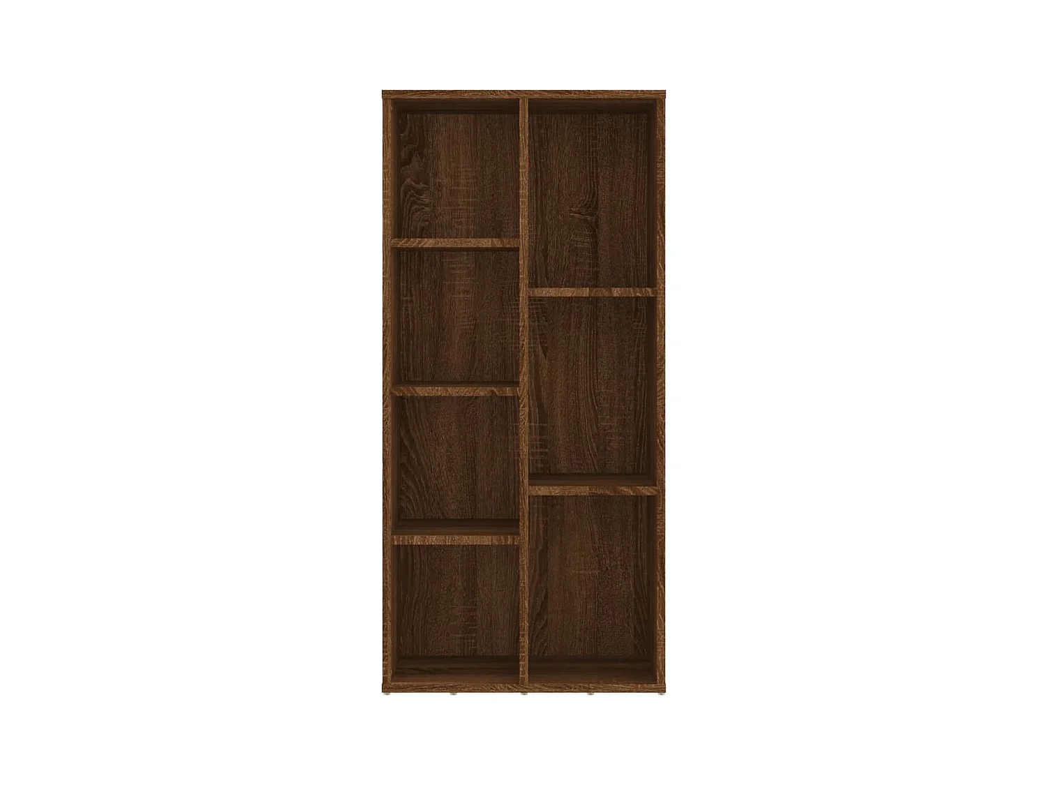 Bücherschrank Braun Eichen-Optik 50x25x106 cm