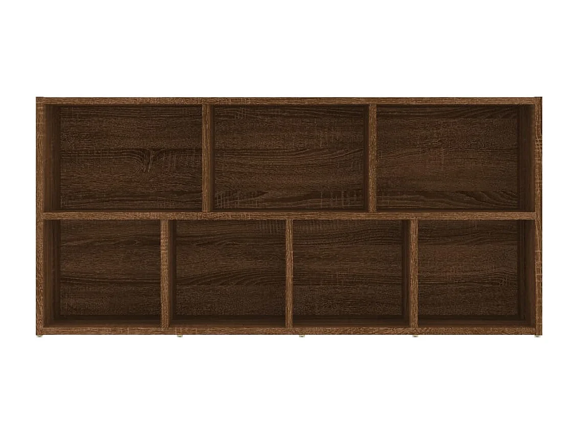 Bücherschrank Braun Eichen-Optik 50x25x106 cm
