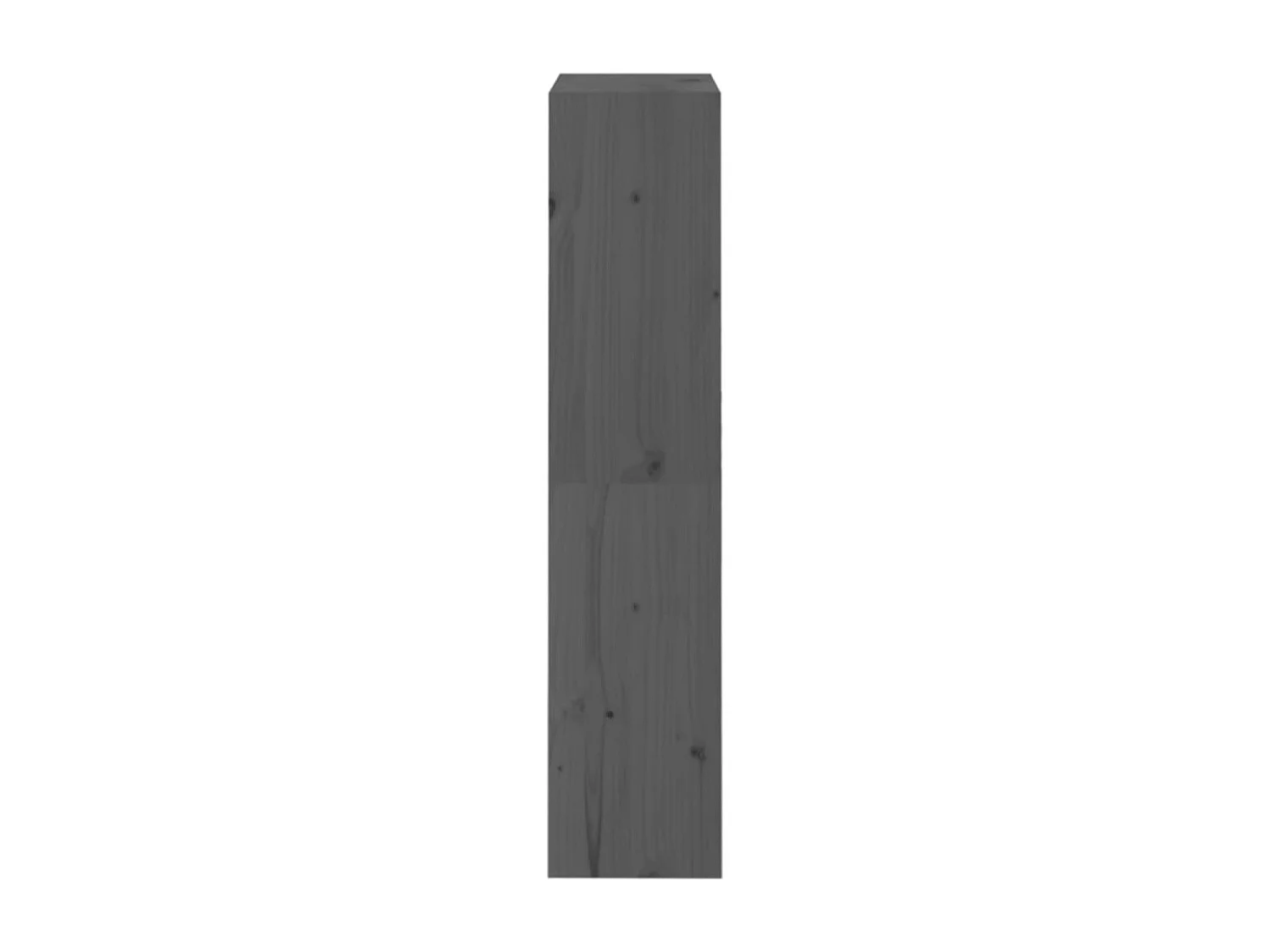Bibliothèque/Séparateur de pièce Gris 60x30x135,5 cm Pin massif