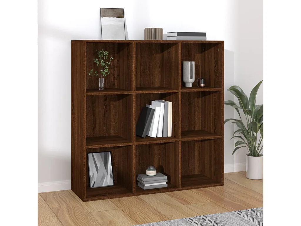 Armoire à livres chêne marron 98x29x97,5 cm