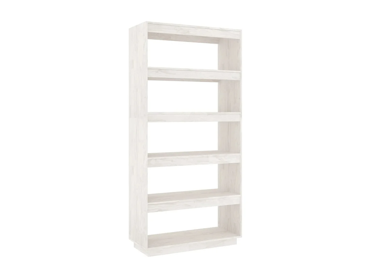 Bibliothèque/Séparateur de pièce Blanc 80x35x167 cm Pin massif