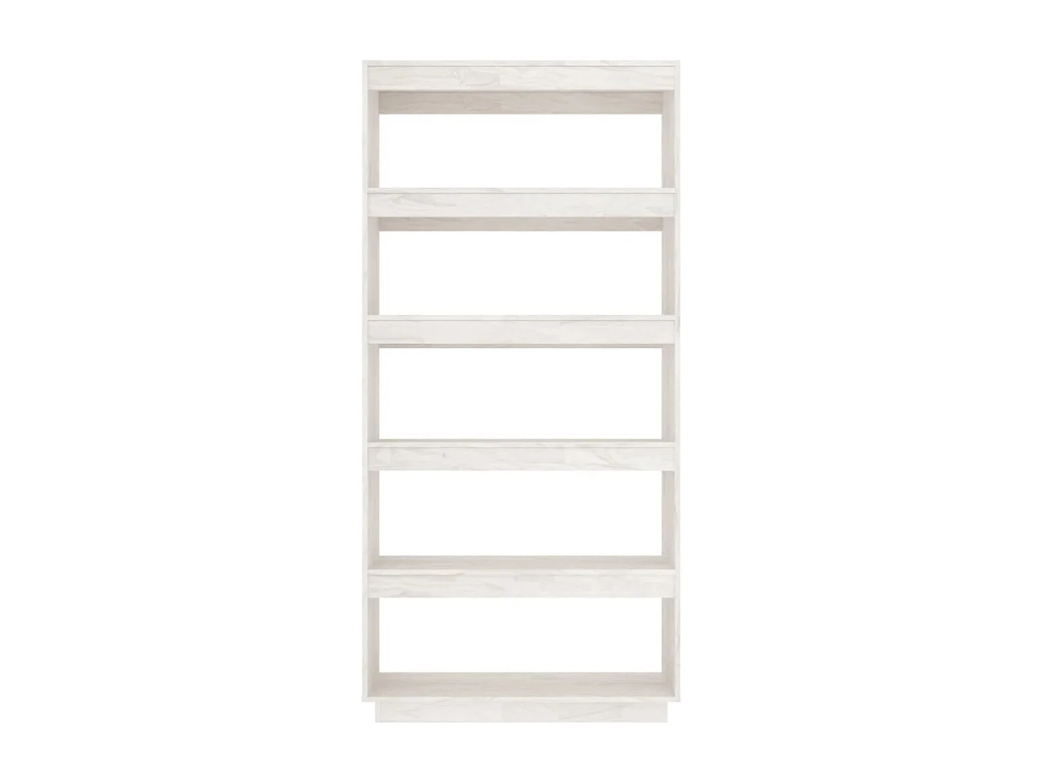 Bibliothèque/Séparateur de pièce Blanc 80x35x167 cm Pin massif