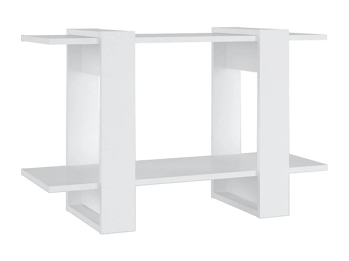 Boekenkast/kamerscherm 80x30x51 cm wit