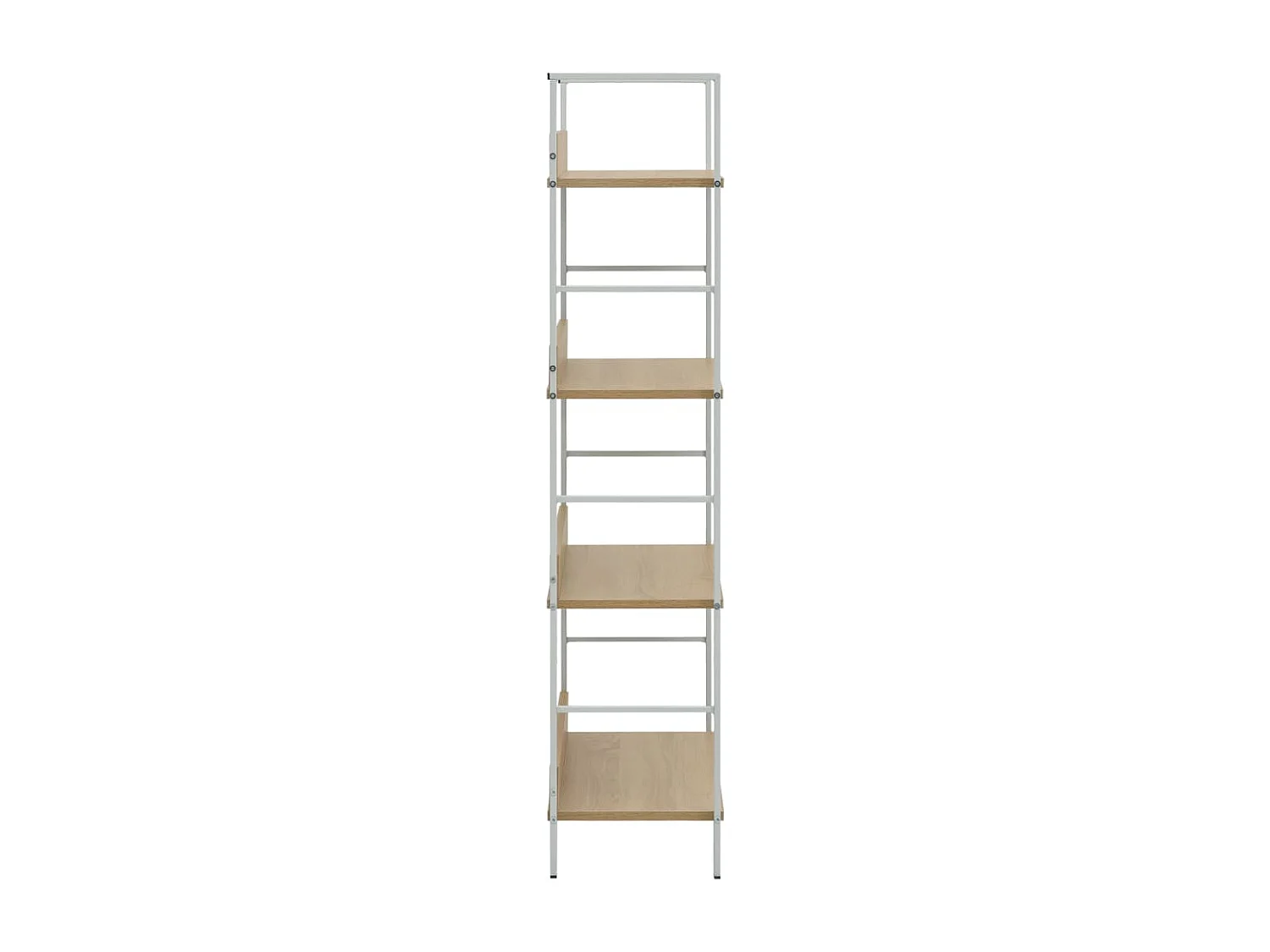 Scaffale Libri 4 Ripiani Rovere 60x27,6x124,5 Legno Multistrato