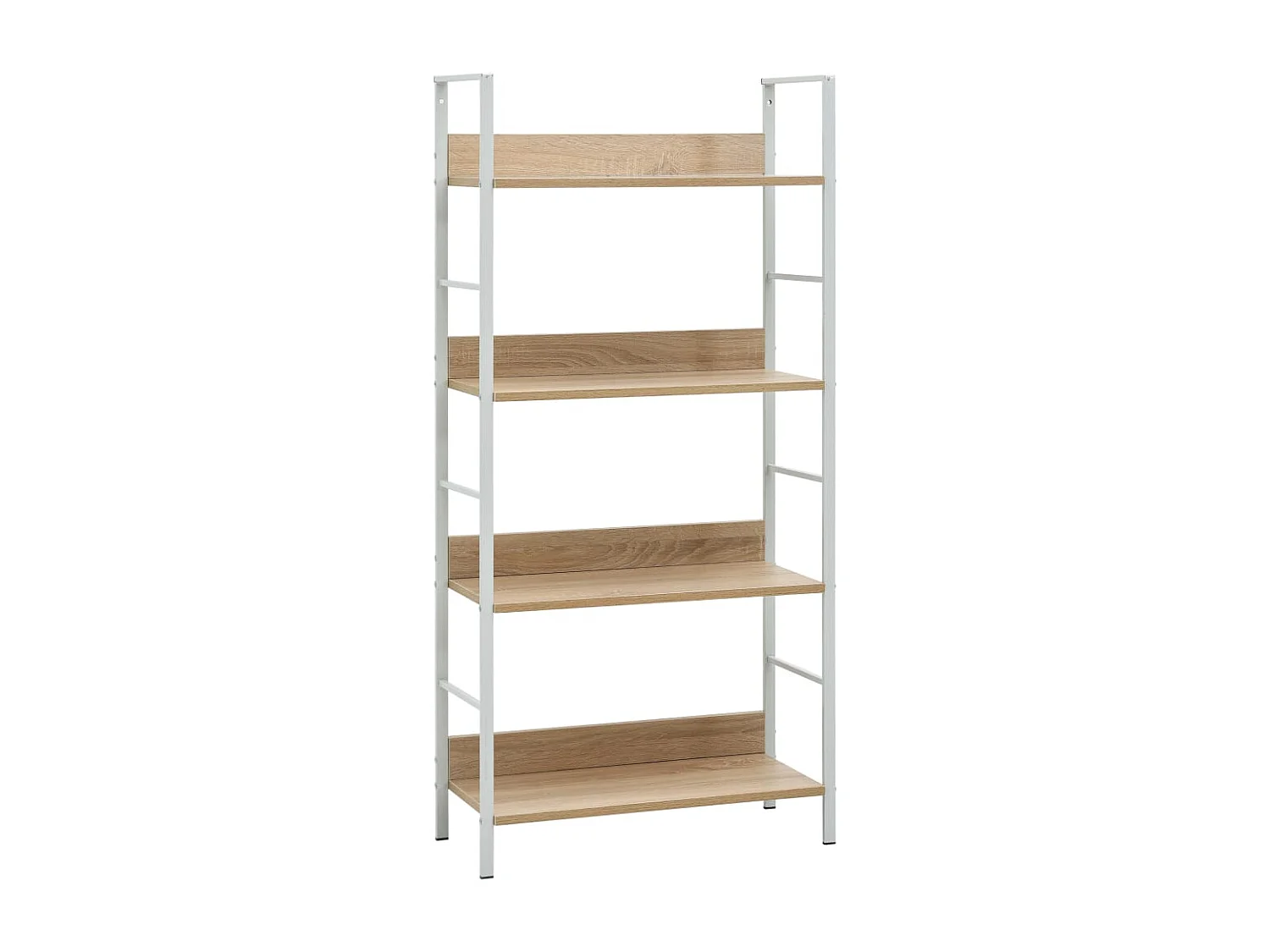 Bibliothèque à 4 niveaux chêne 60x27,6x124,5 cm bois ingénierie