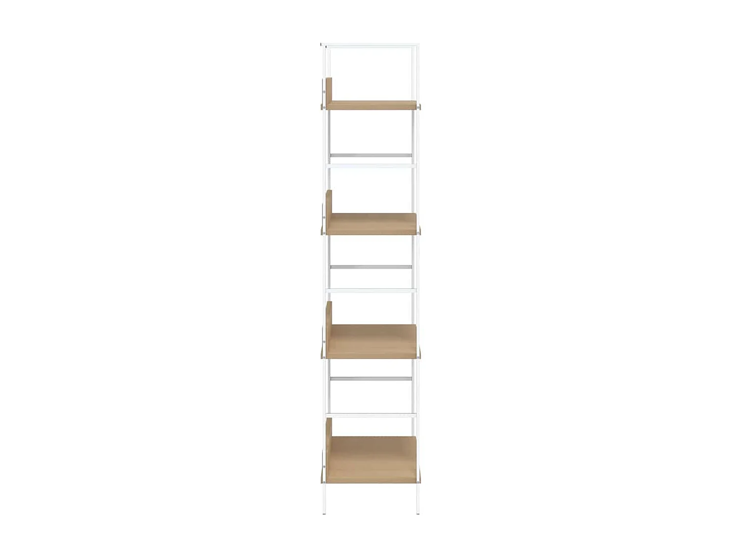 Bibliothèque à 4 niveaux chêne 60x27,6x124,5 cm bois ingénierie
