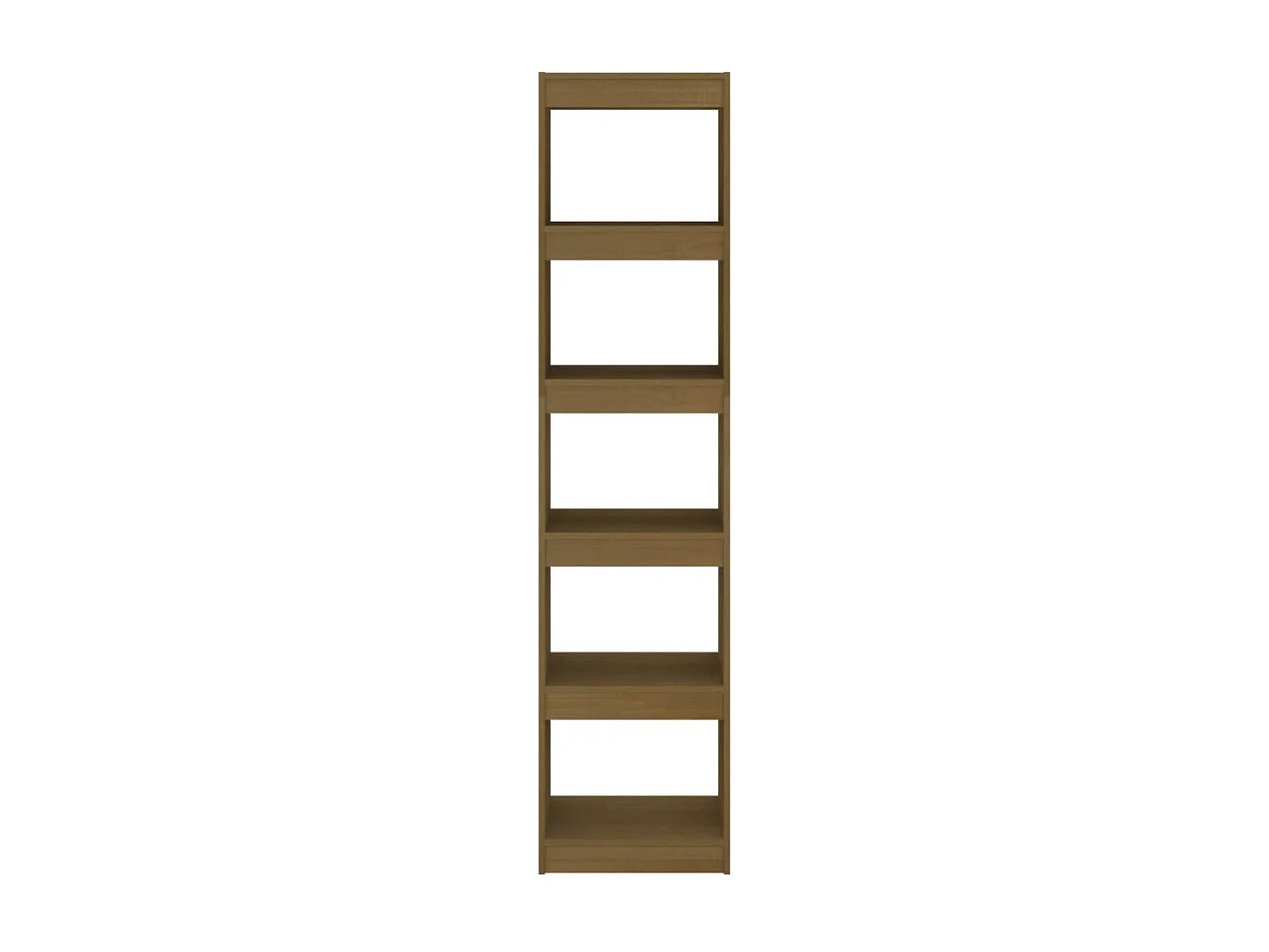 Boekenkast / kamerscherm 40x30x167,5 cm grenenhout honingbruin