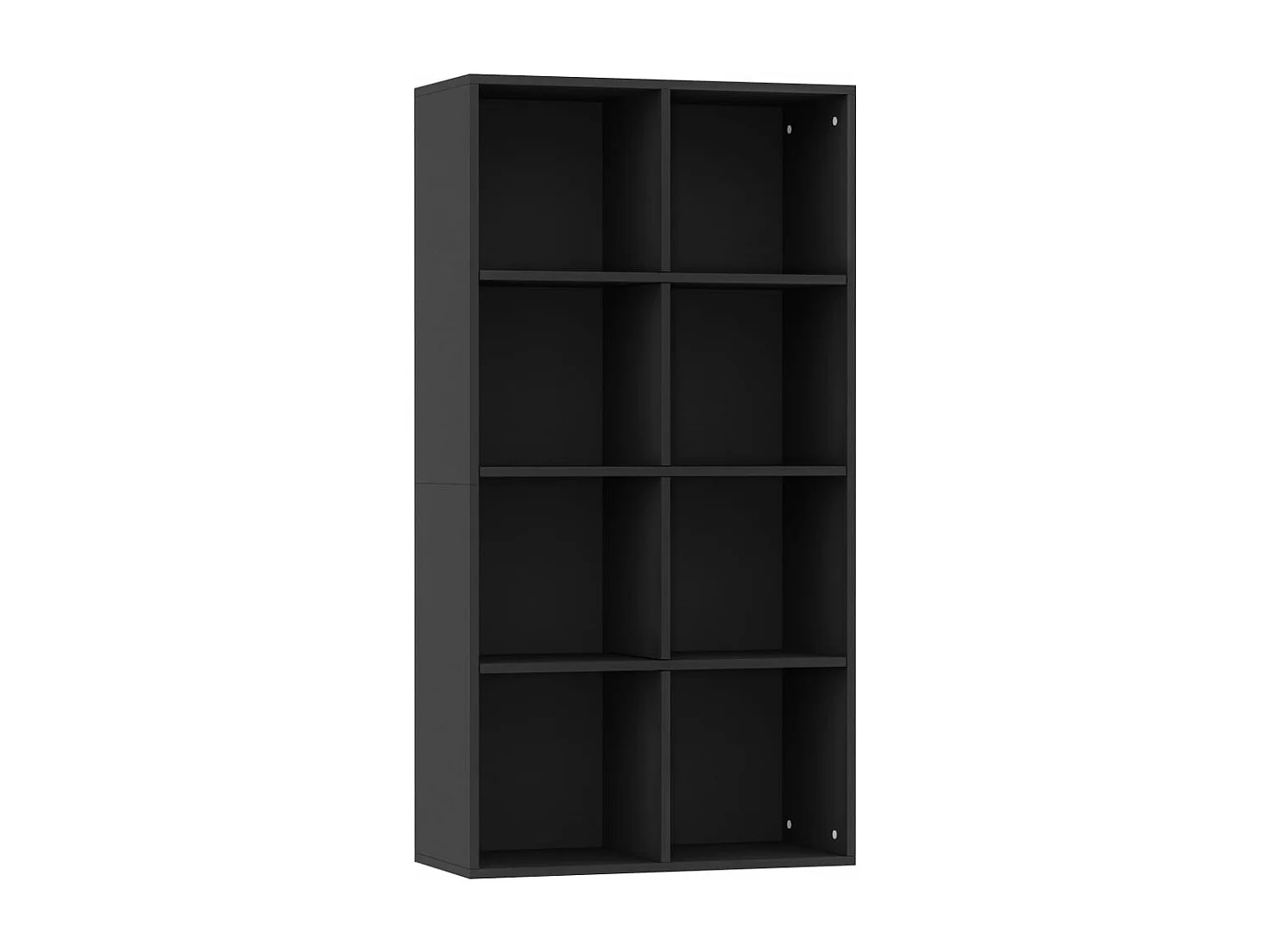 Bibliothèque/Buffet Noir 66x30x130 cm Bois d'ingénierie