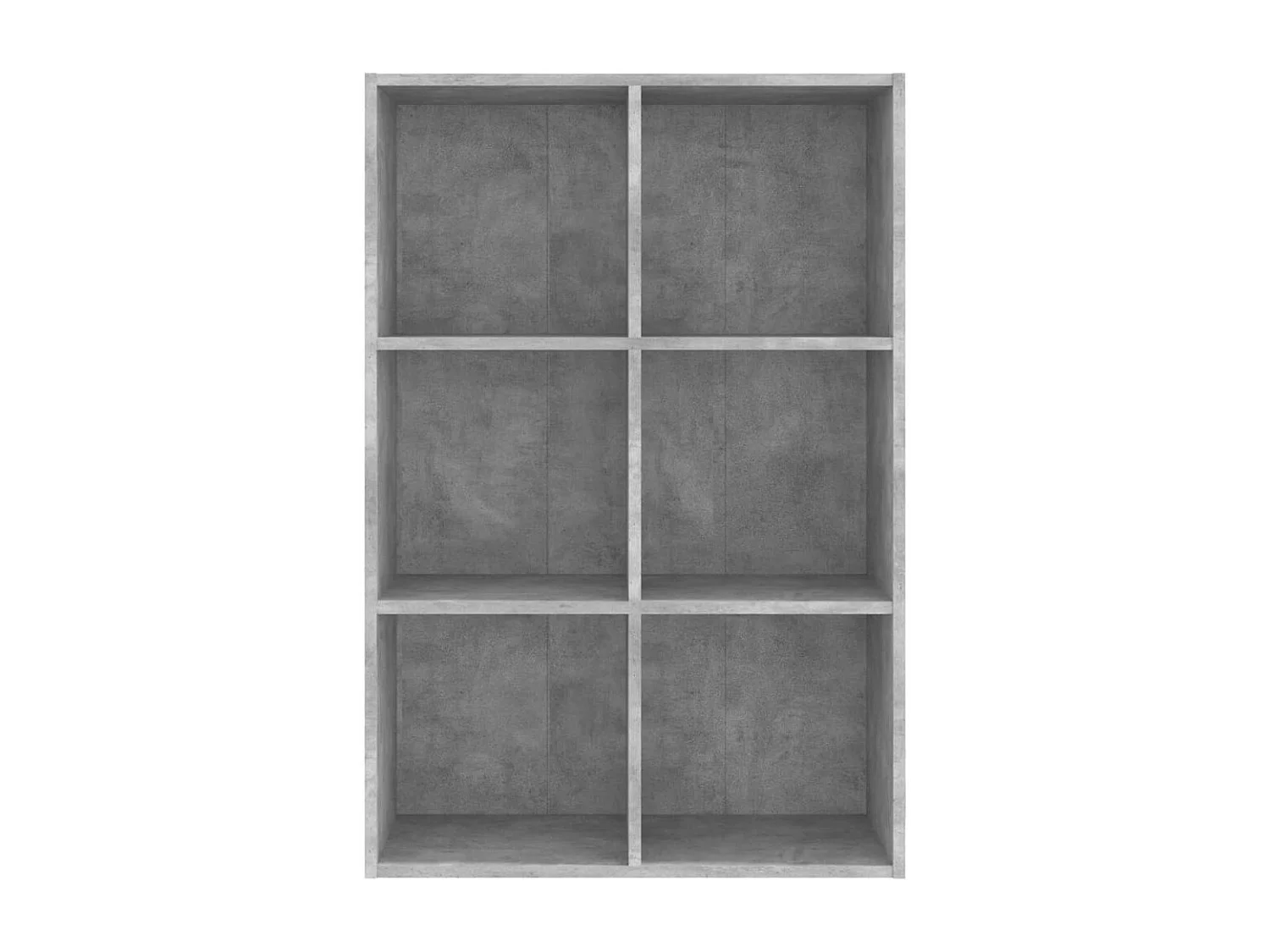 Bibliothèque/Buffet gris béton 66x30x98 cm bois d'ingénierie