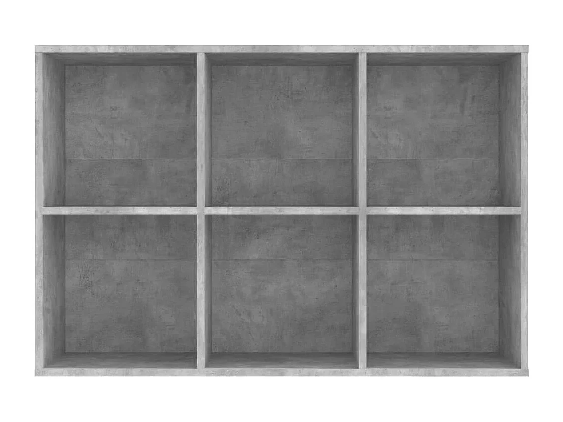 Bibliothèque/Buffet gris béton 66x30x98 cm bois d'ingénierie