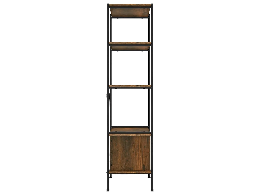 Étagère à 5 niveaux armoire 80x40x163cm Acier bois d'ingénierie