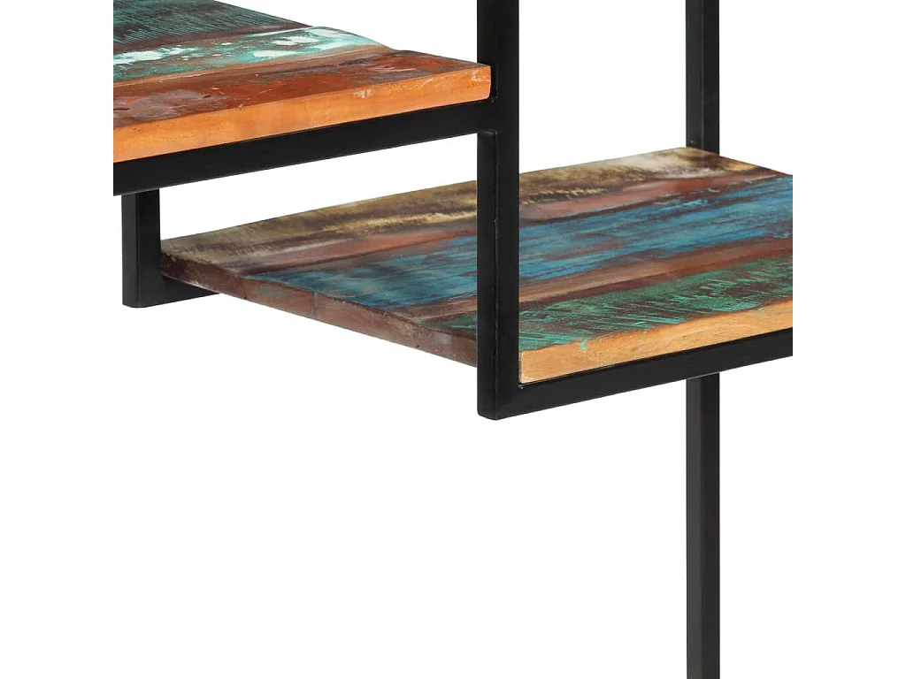 Estante 80x30x180 cm madeira recuperada maciça