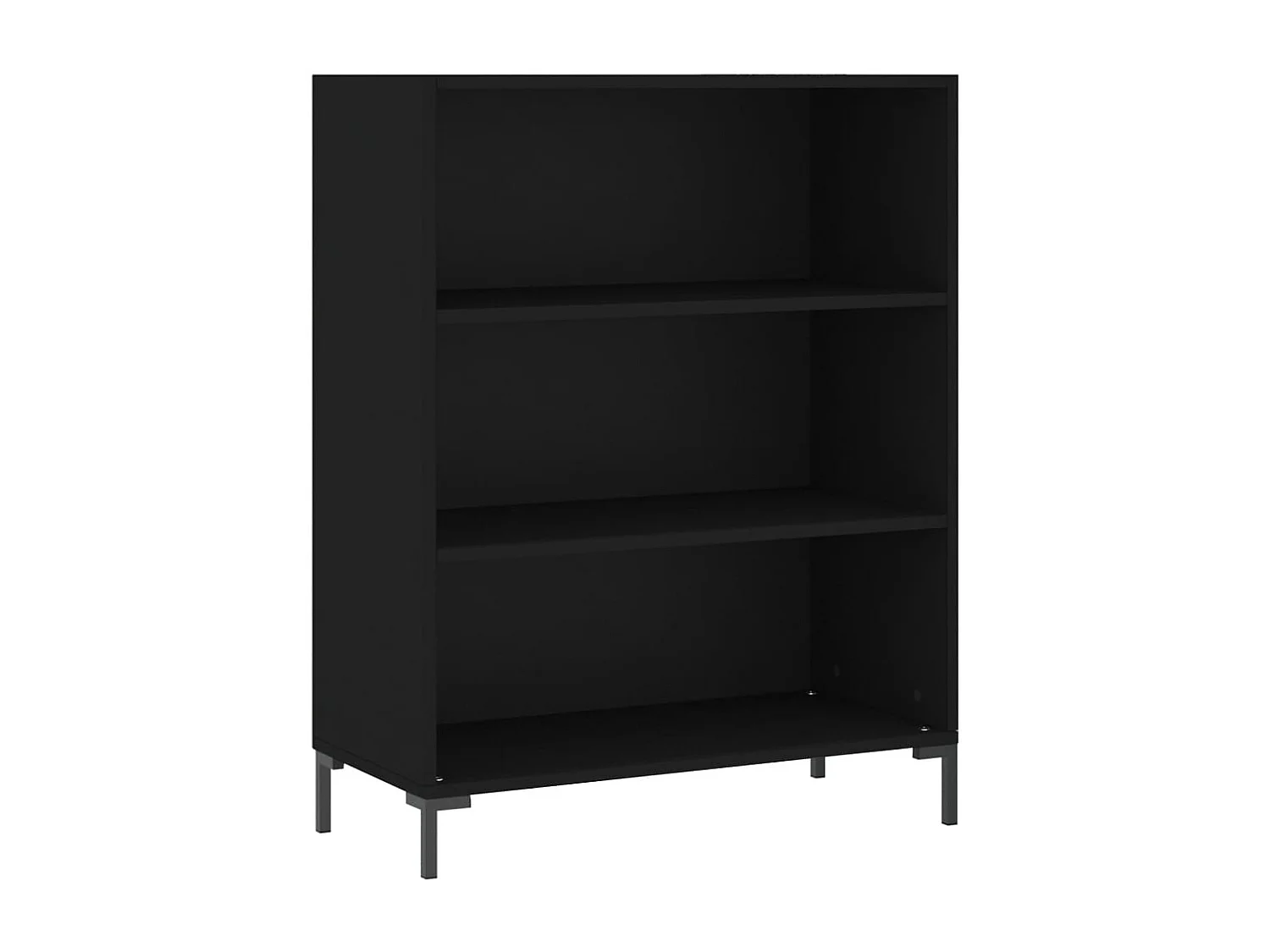 Bücherregal Schwarz 69,5x32,5x90 cm Holzwerkstoff