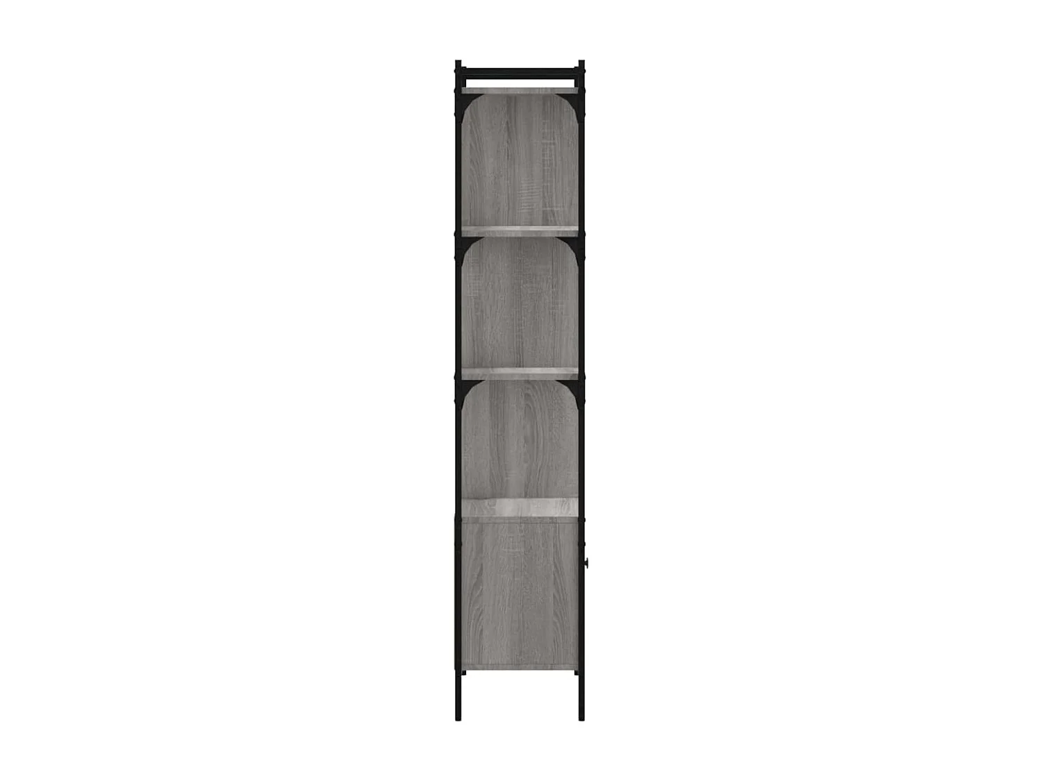 Bibliothèque avec porte sonoma gris 44,5x30x154,5 cm