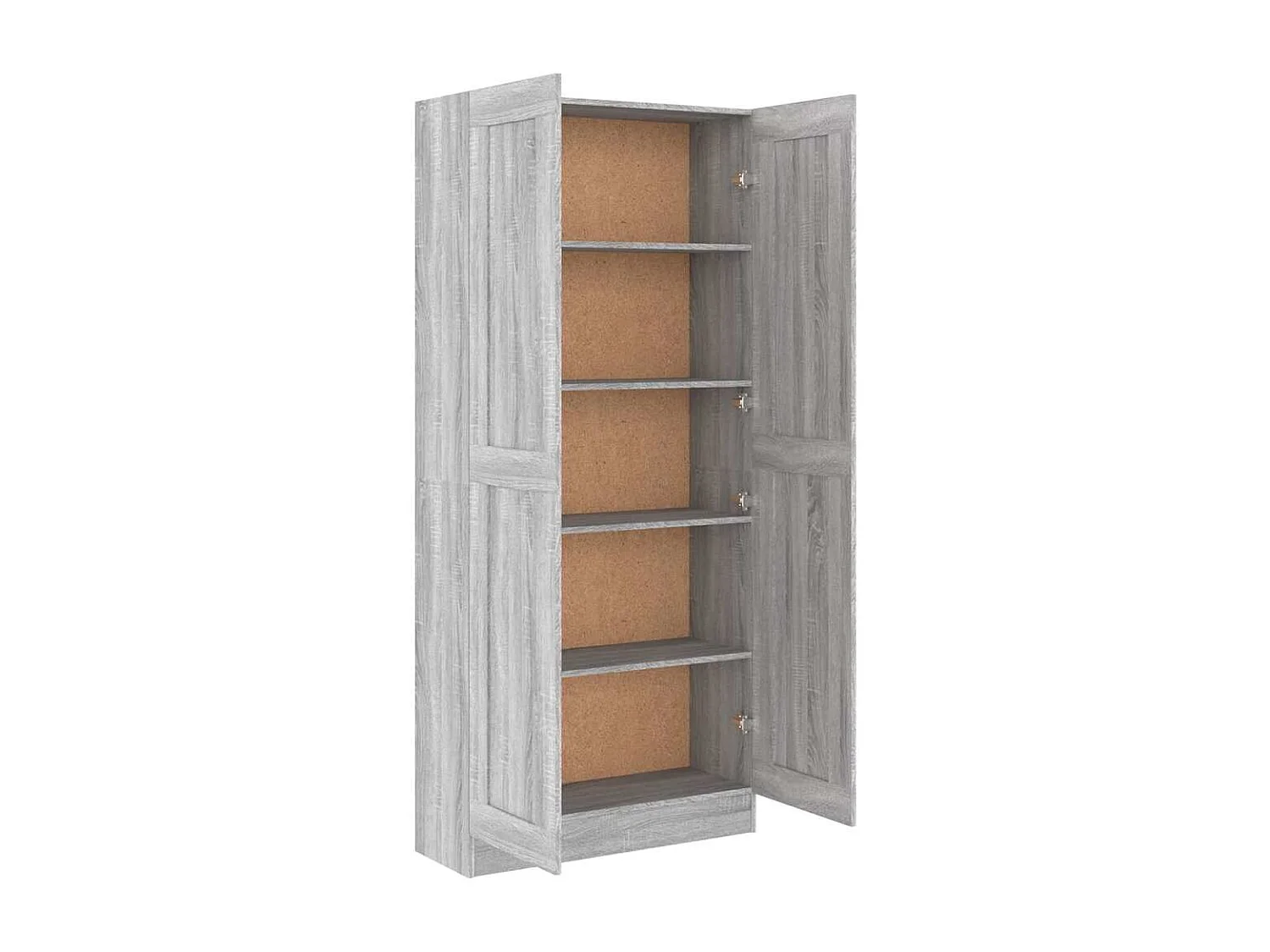Badezimmerschrank Grau Sonoma 82,5x30,5x185,5 cm Holzwerkstoff