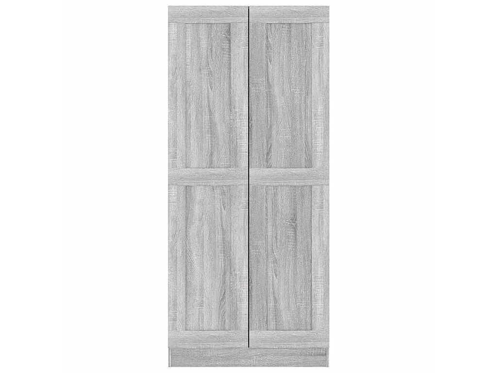 Boekenkast 82,5x30,5x185,5 cm bewerkt hout grijs sonoma eiken