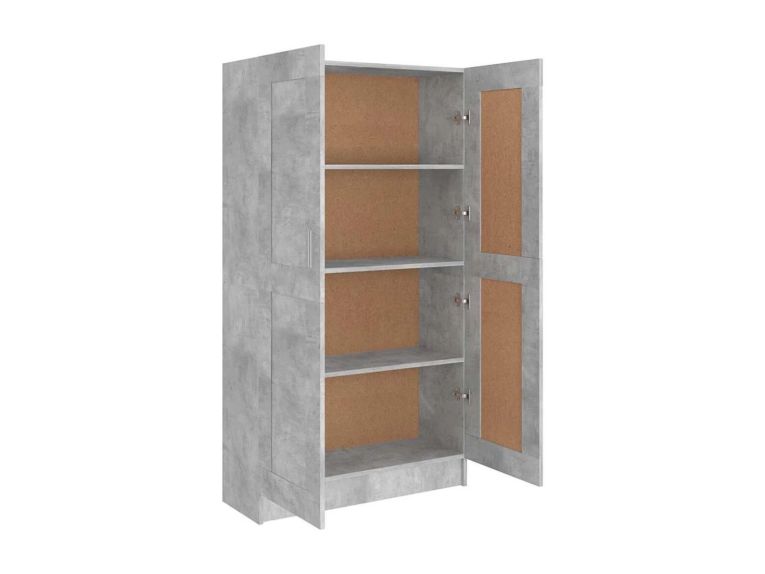 Bibliothèque Gris béton 82,5x30,5x150 cm Bois d’ingénierie