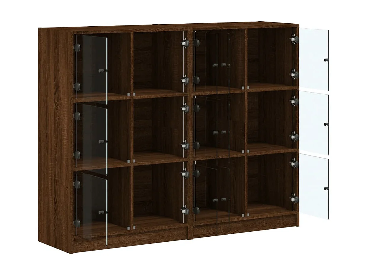 Libreria Ante Rovere Marrone 136x37x109 cm in Legno Multistrato