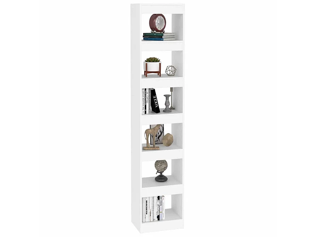 Bibliothèque/Séparateur de pièce Blanc 40x30x198 cm
