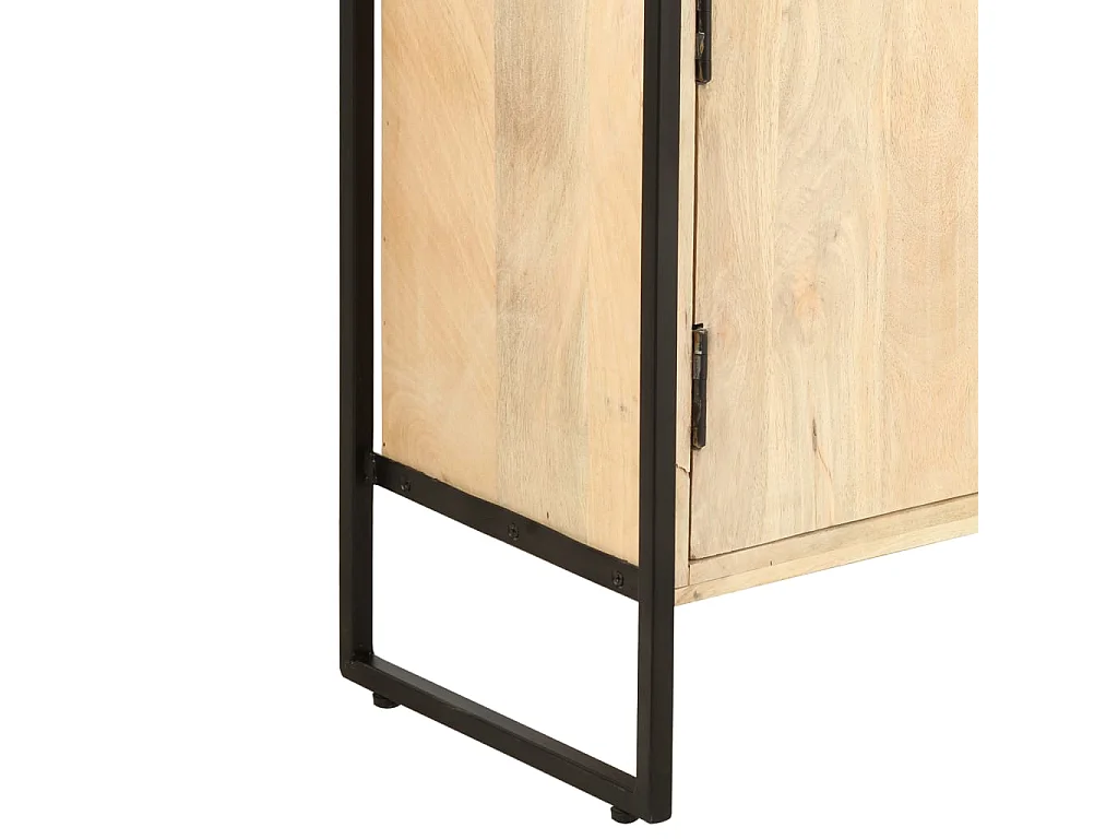 Bibliothèque à 4 niveaux 80x30x180 cm Bois de manguier massif