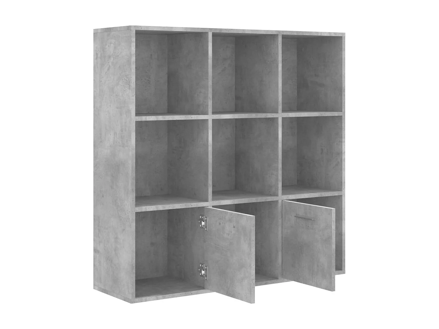 Bibliothèque Gris béton 98x30x98 cm Bois d’ingénierie