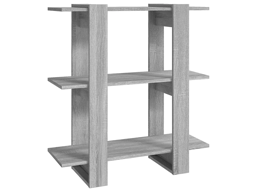 Bibliothèque/Séparateur de pièce sonoma gris 80x30x87 cm