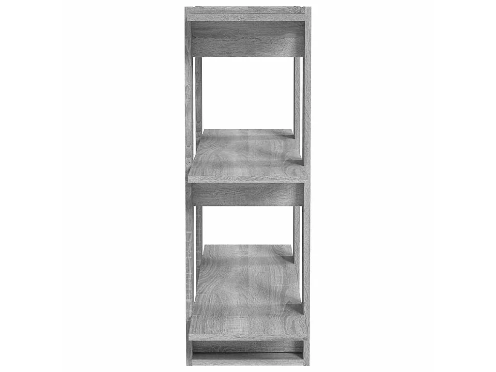 Bibliothèque/Séparateur de pièce sonoma gris 80x30x87 cm