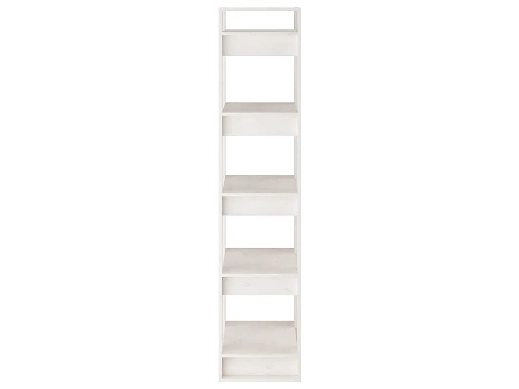 Bibliothèque/Séparateur de pièce Blanc 41x35x160 cm Pin massif