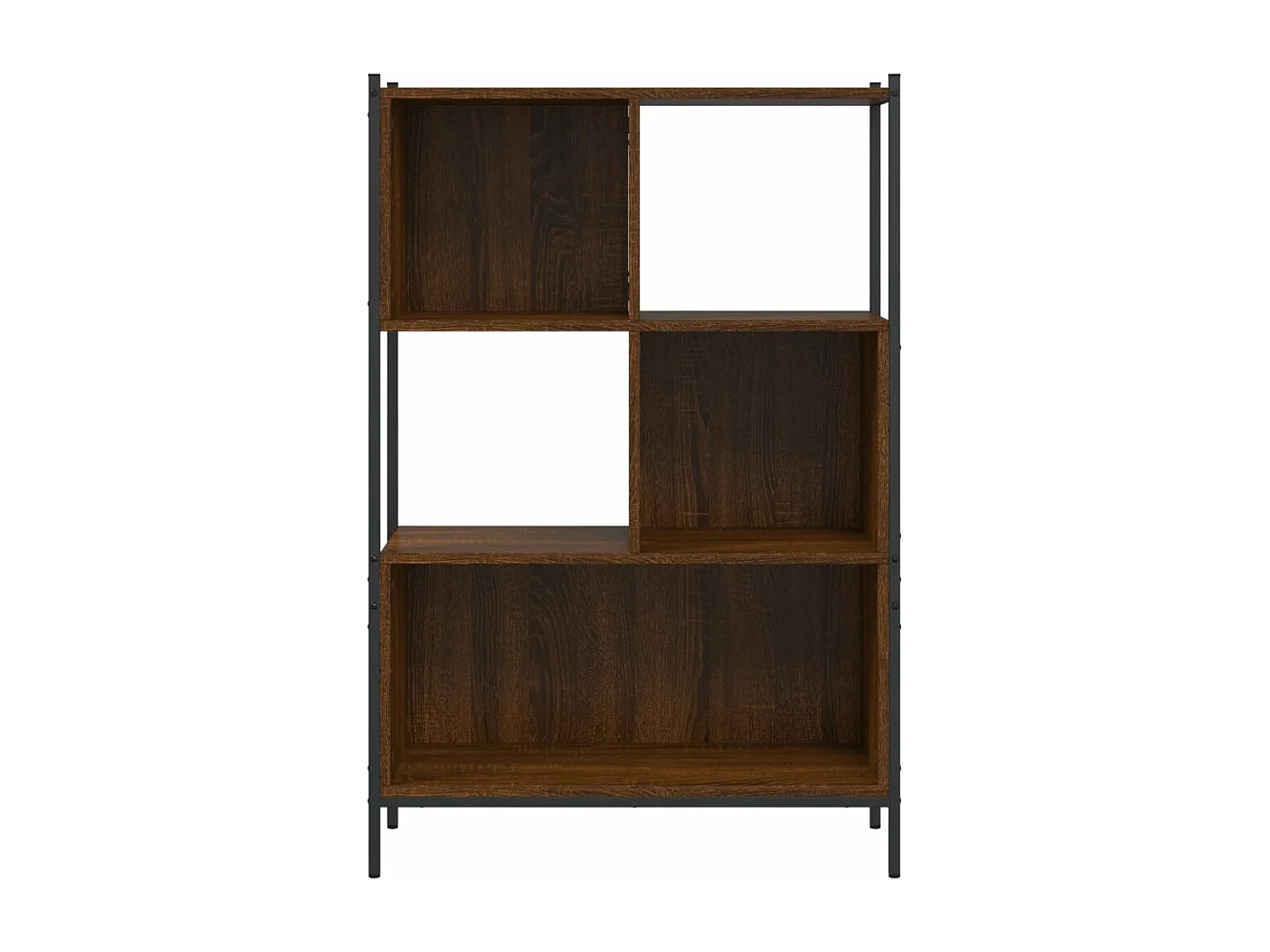 Bibliothèque chêne marron 72x28x109 cm bois d'ingénierie