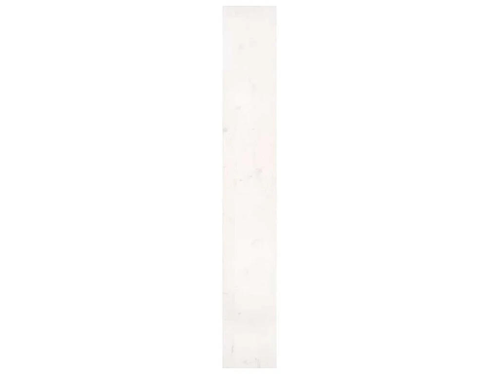Boekenkast/kamerscherm 80x30x199,5 cm massief grenenhout wit