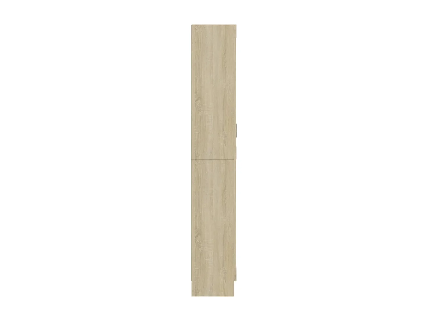 Vitrinekast 82,5x30,5x185 cm bewerkt hout sonoma eikenkleurig