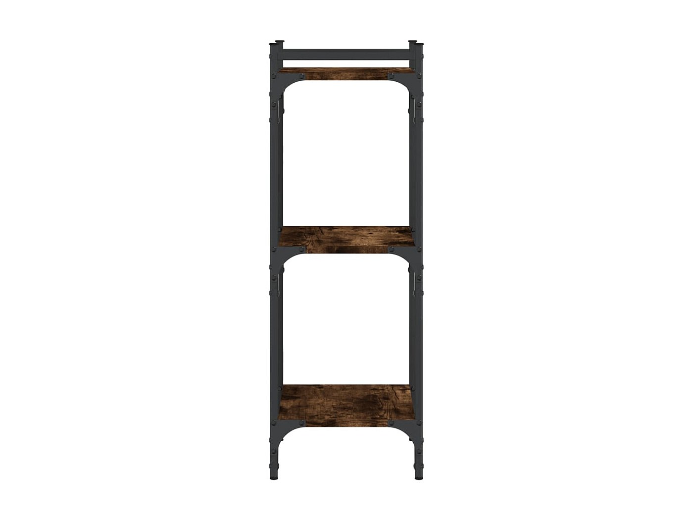 Libreria A 3 Ripiani Con Cassetto | Scaffale In Legno E Metallo, Stile Industriale, Marrone Rustico, Autoportante Per Soggiorno E Camera - 2