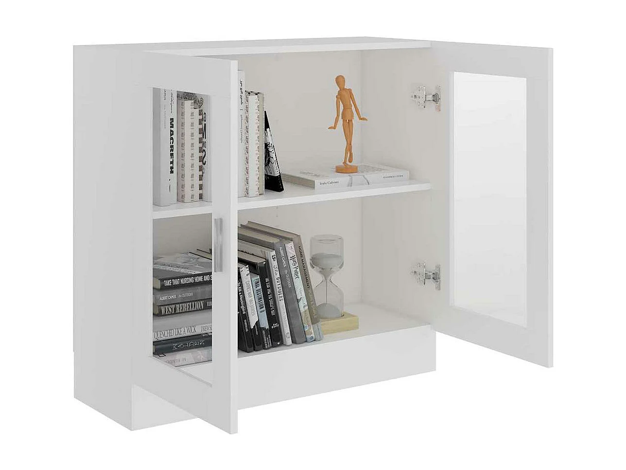 Armoire à vitrine Blanc 82,5x30,5x80 cm Bois d'ingénierie