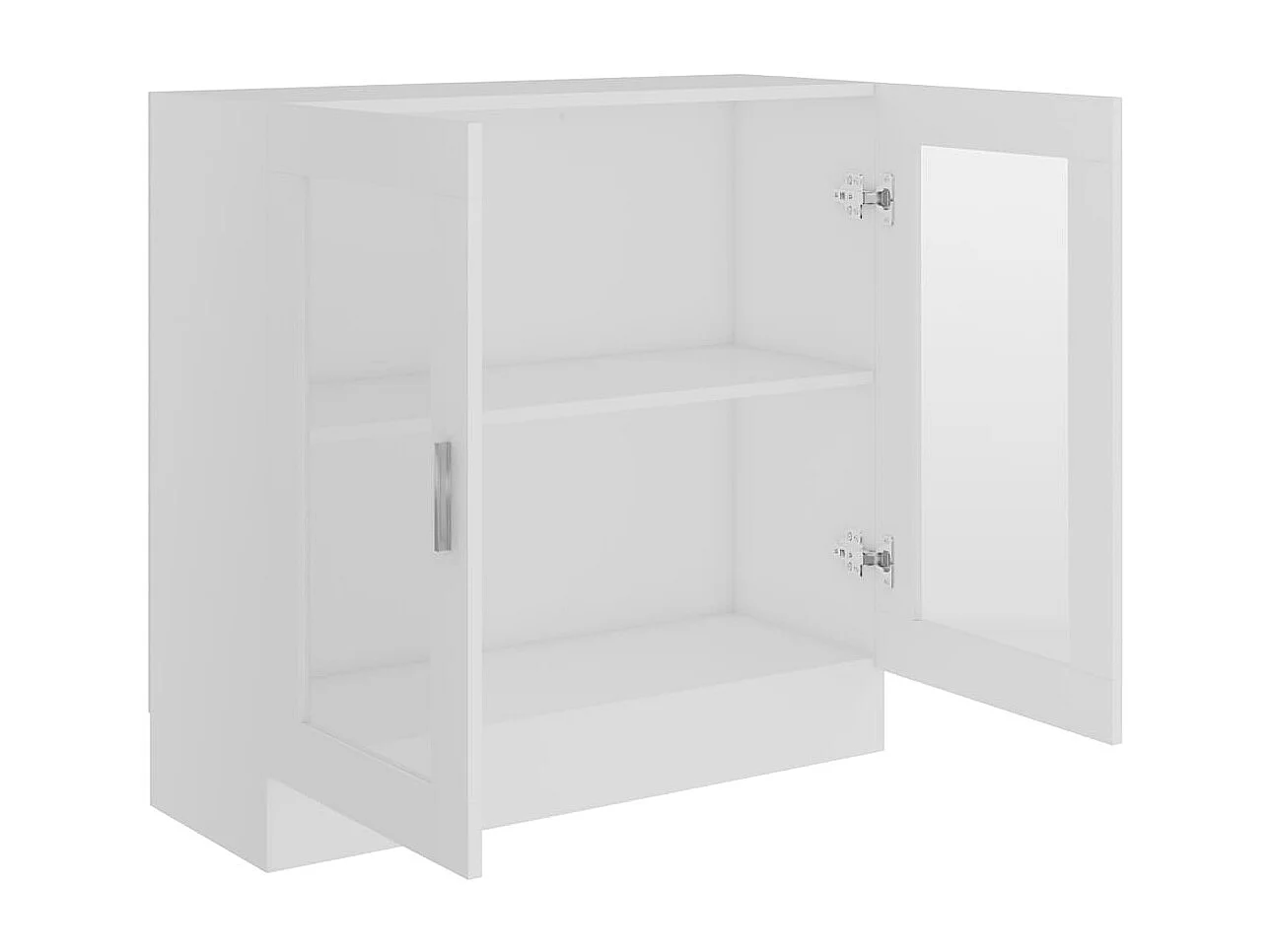 Armoire à vitrine Blanc 82,5x30,5x80 cm Bois d'ingénierie