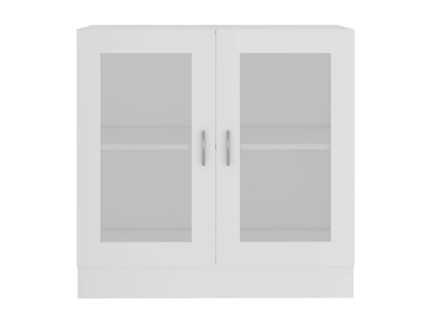 Armoire à vitrine Blanc 82,5x30,5x80 cm Bois d'ingénierie