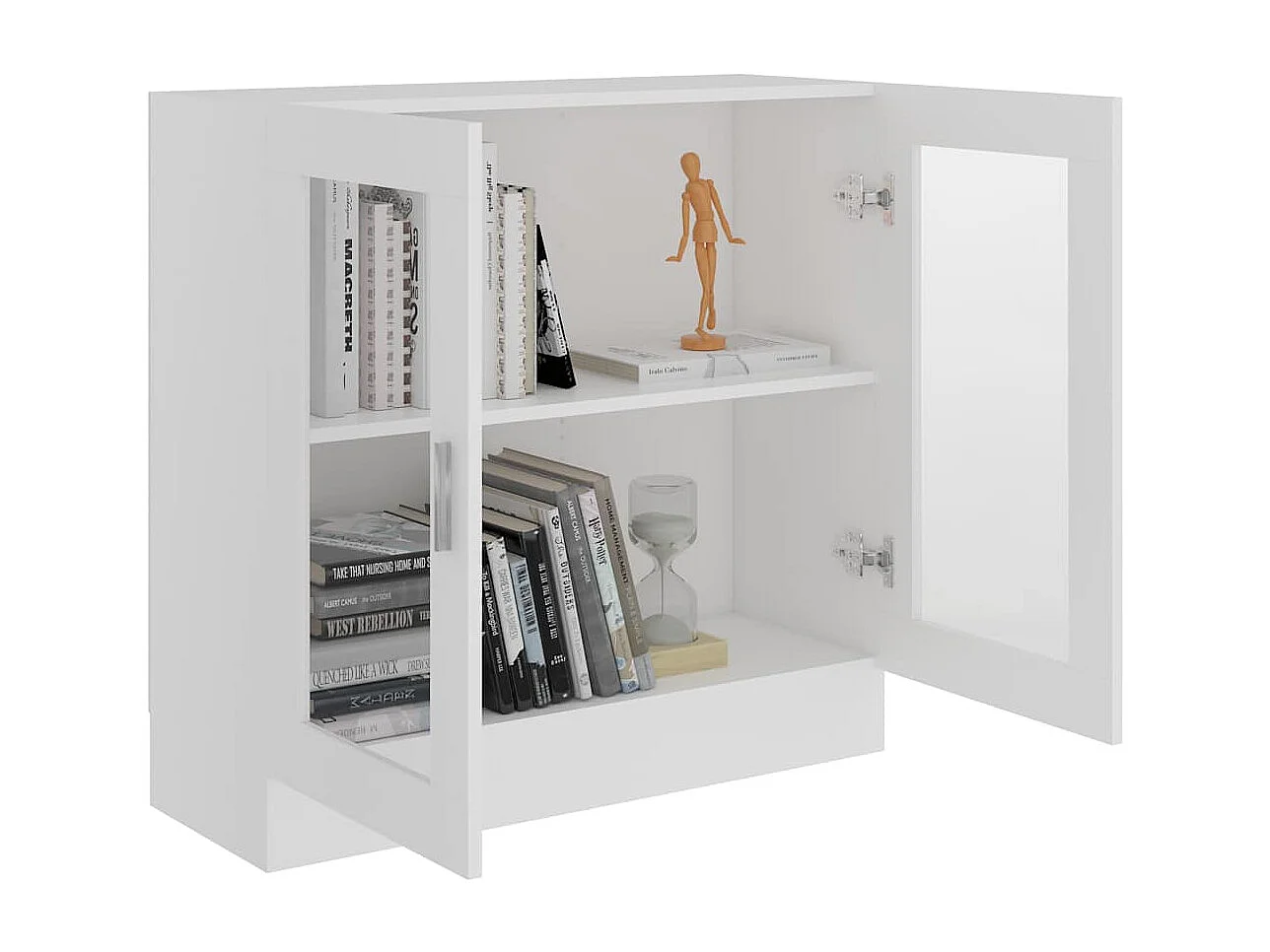 Armoire à vitrine Blanc 82,5x30,5x80 cm Bois d'ingénierie